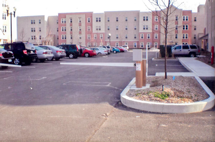 parking access control system in parking lot